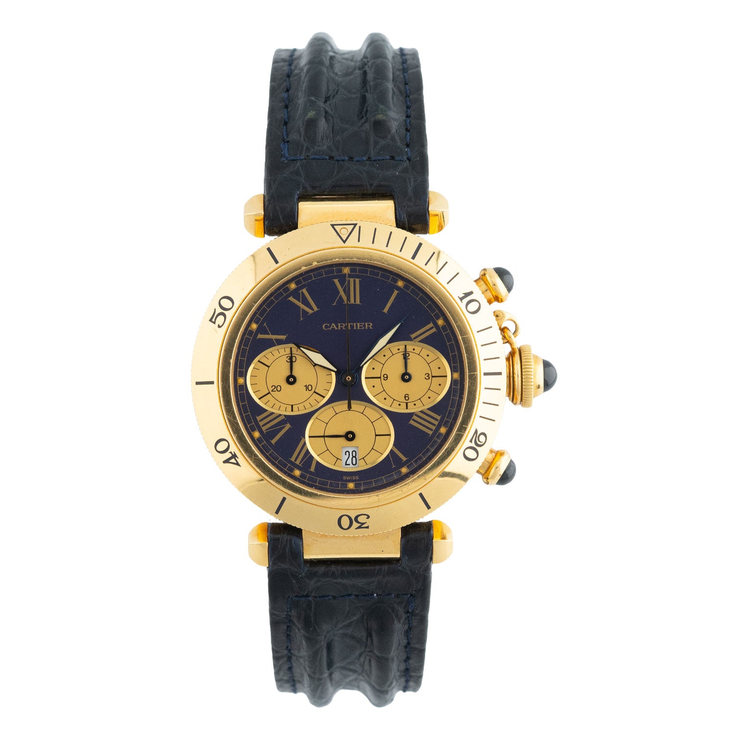 Pasha de Cartier Chronograph 18k Quartz 1993 - 0960/1 – Marc Gebauer