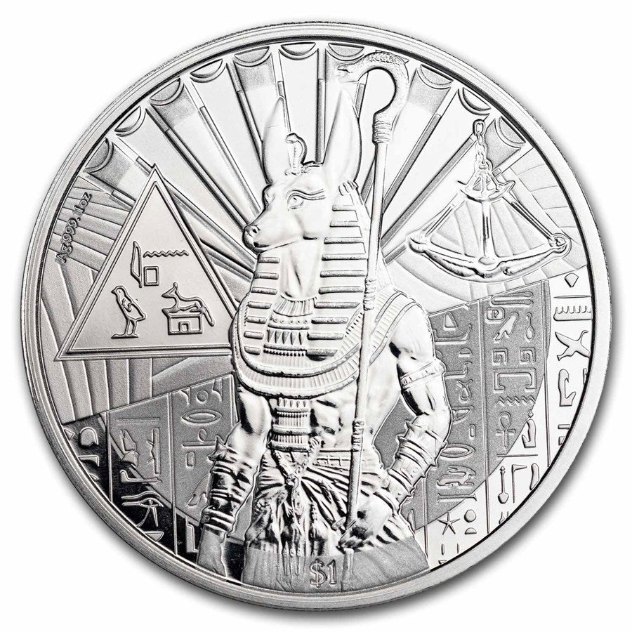 2023 Sierra Leone 1 oz Silver Egyptian Gods: Anubis – Marc