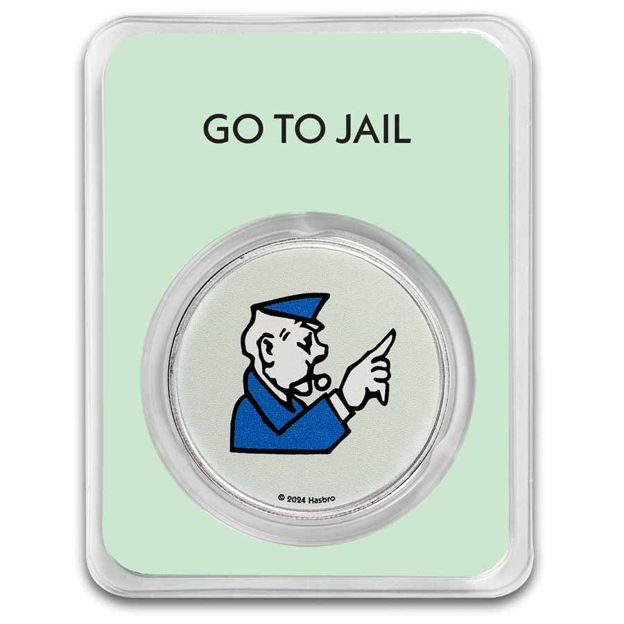 2024 Samoa 1 oz Silver Monopoly Board Space: Go to Jail with TEP – Marc  Gebauer