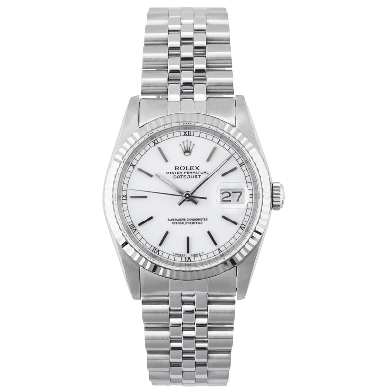 Datejust 36mm White Dial 1988 - 16234