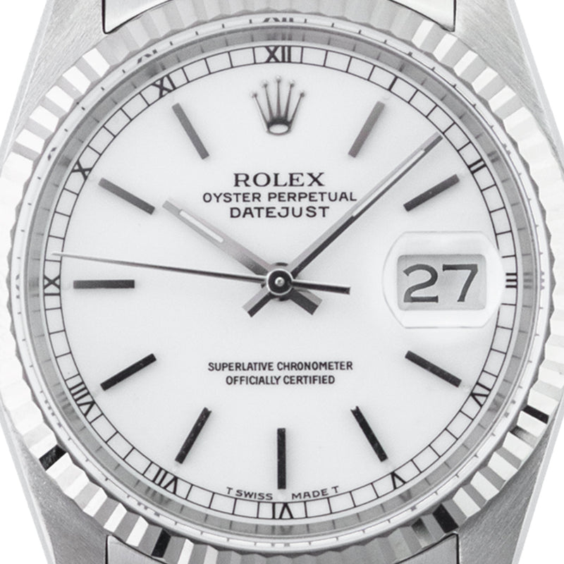 Datejust 36mm White Dial 1988 - 16234