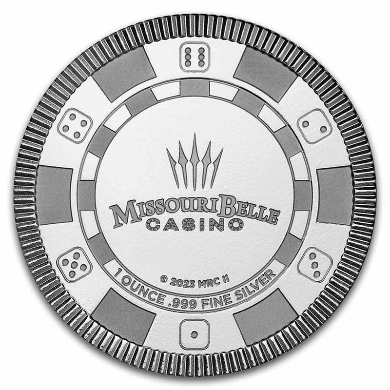 1 oz Stackable Silver Round - Ozark Casino Chip – Marc Gebauer 1 oz Stackable Silver Round - Ozark Casino Chip – Marc Gebauer