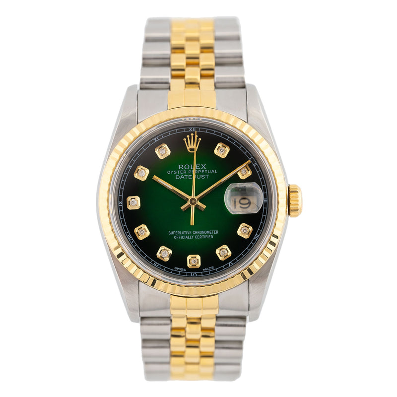 Datejust 36mm Green Diamond Dial 1988 - 16233