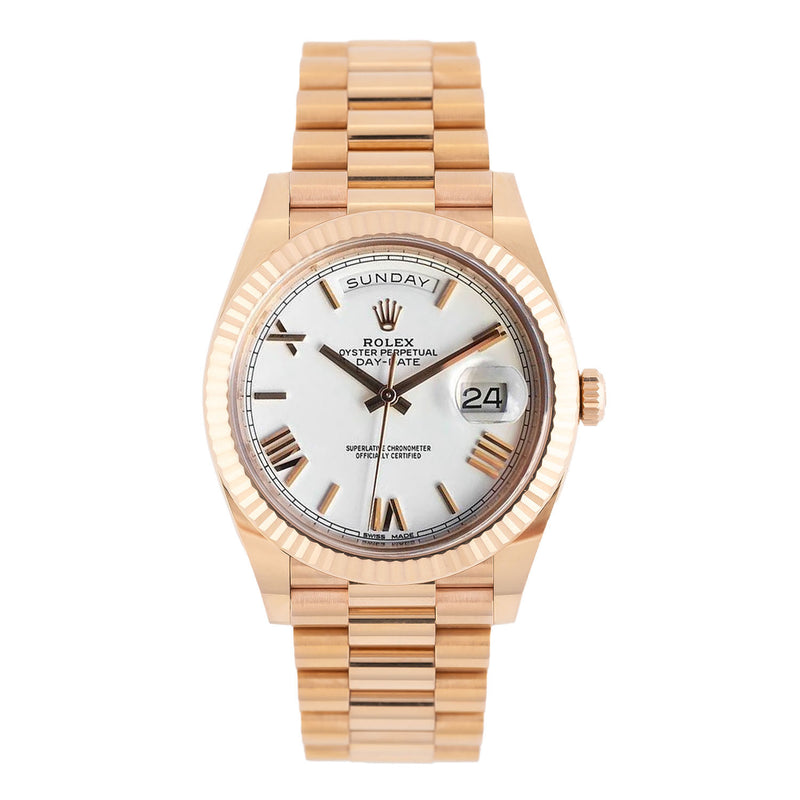 Day-Date 40mm White Roman Dial LC100 2019 - 228235