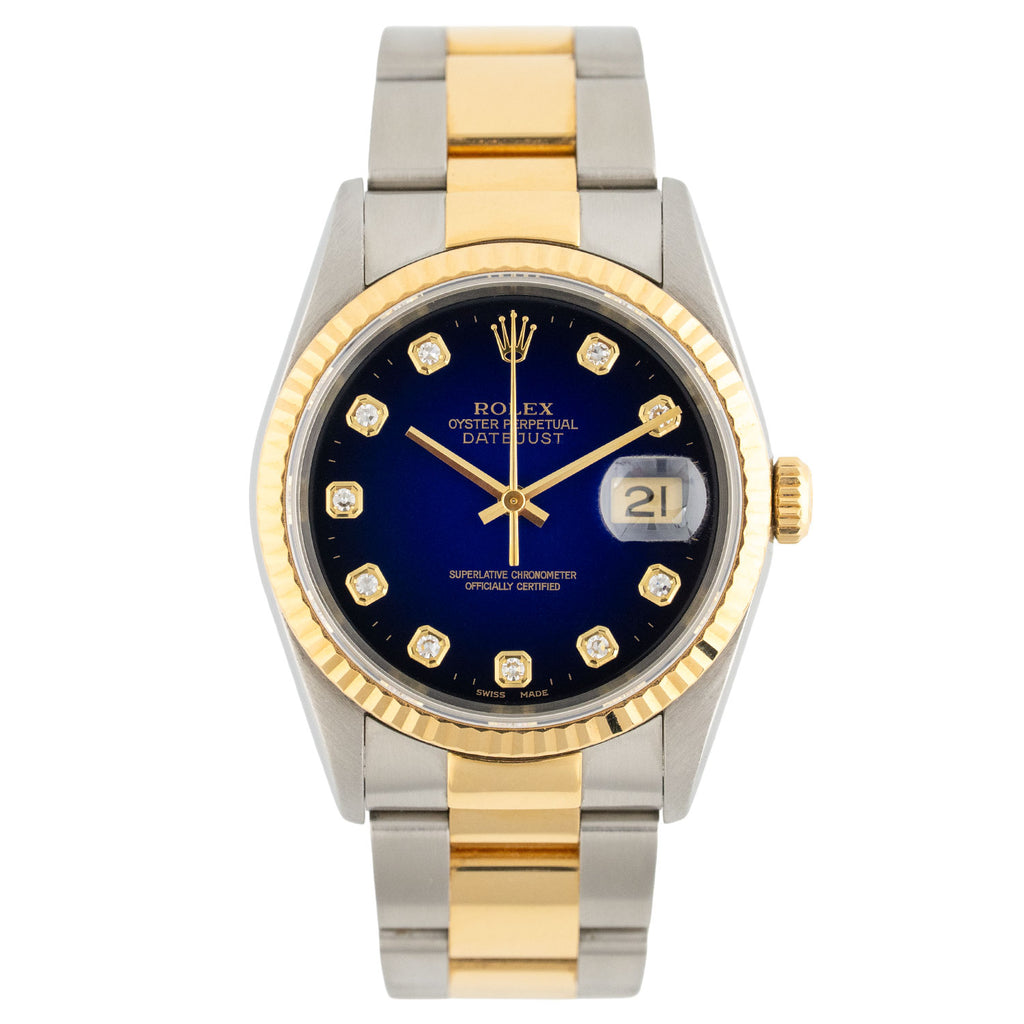 Datejust 36mm Rare Purple Factory Vignette Dial Oyster - 16233