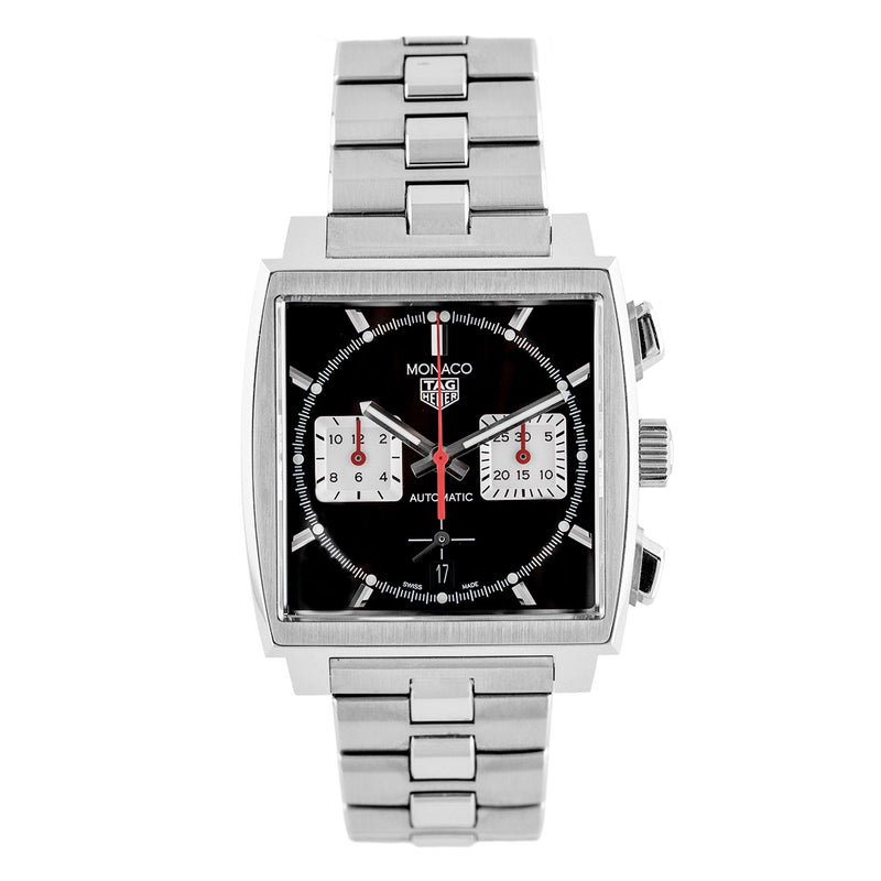 Monaco Stainless Steel Black Dial 39mm Automatic - CBL2113
