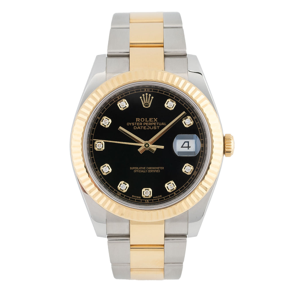 Datejust 41mm Black Diamond Dial LC100 2019 Oyster - 126333