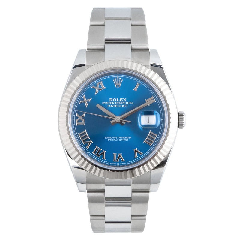 Datejust 41mm Azzurro Dial 2023 Oyster - 126334 – Marc Gebauer