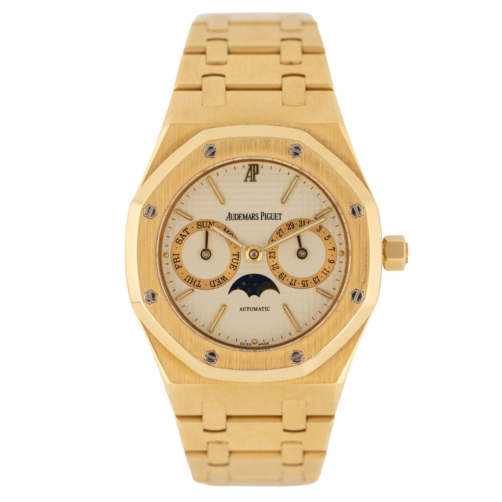Royal Oak Day-Date Moonphase White Dial - 25594BA