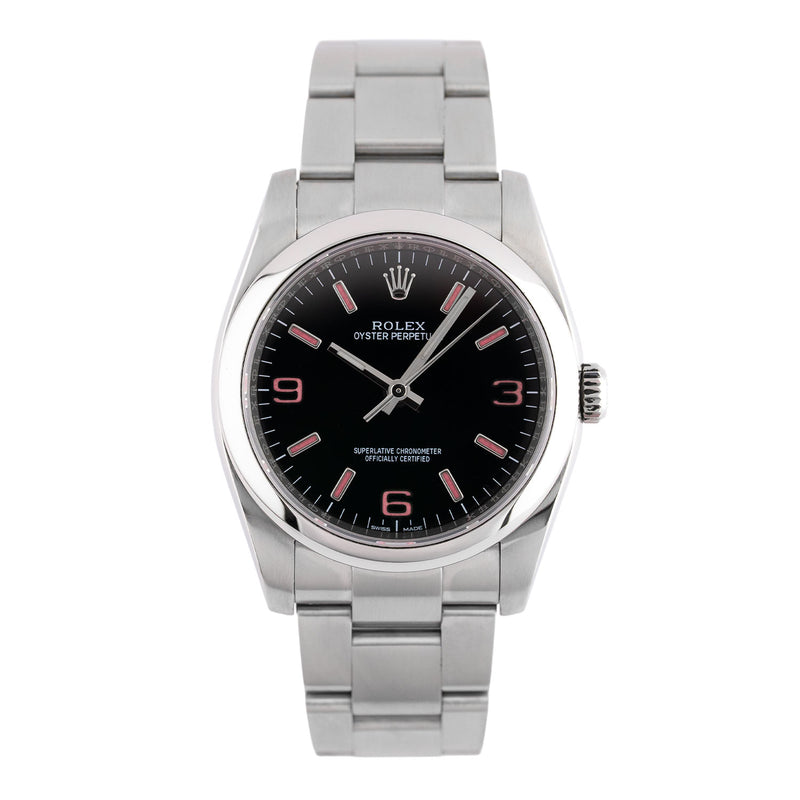 Oyster Perpetual 36 Black Dial Pink Indices 2014 - 116000
