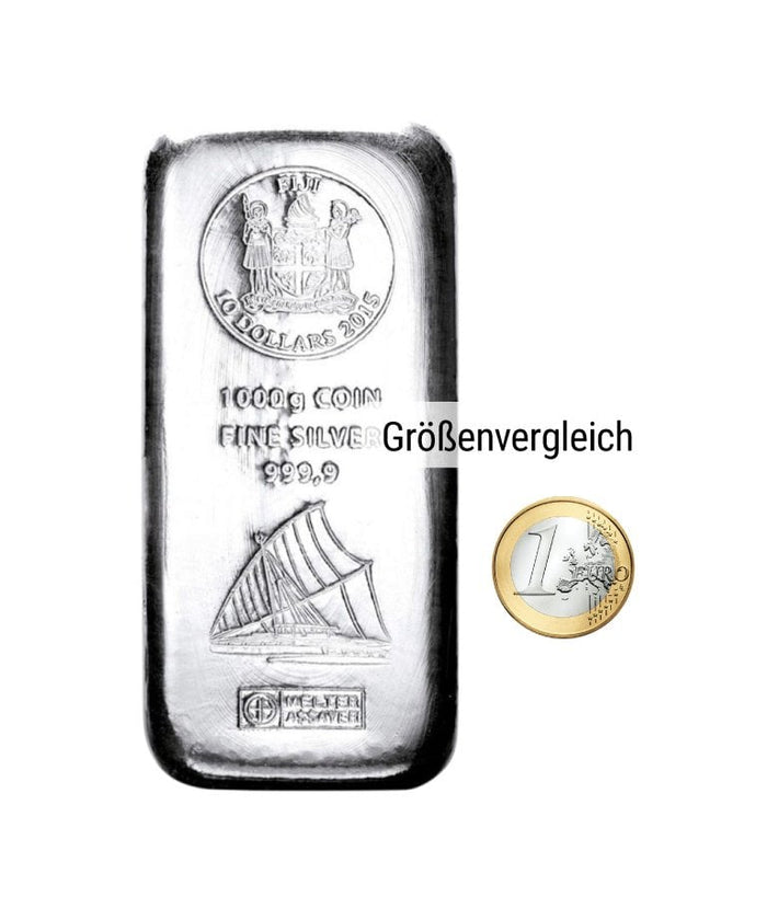 1kg Silber Fiji Münzbarren (Argor Heraeus) – Marc Gebauer