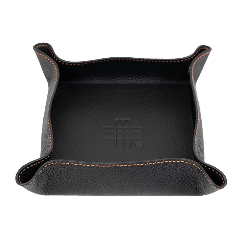 Leather Tray - schwarz