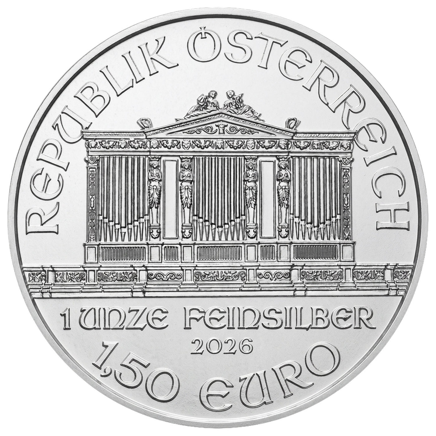 1 Unze Silber Wiener Philharmoniker 2026