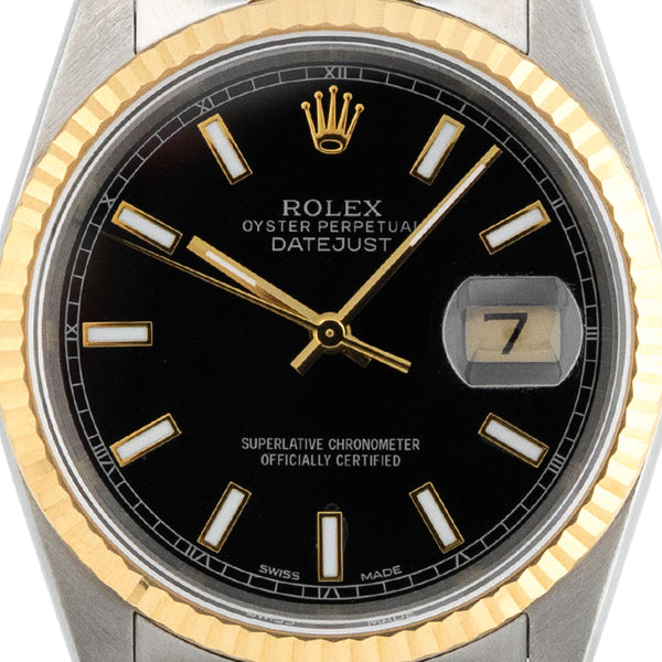 Datejust 36mm Black Dial 1985 - 16013