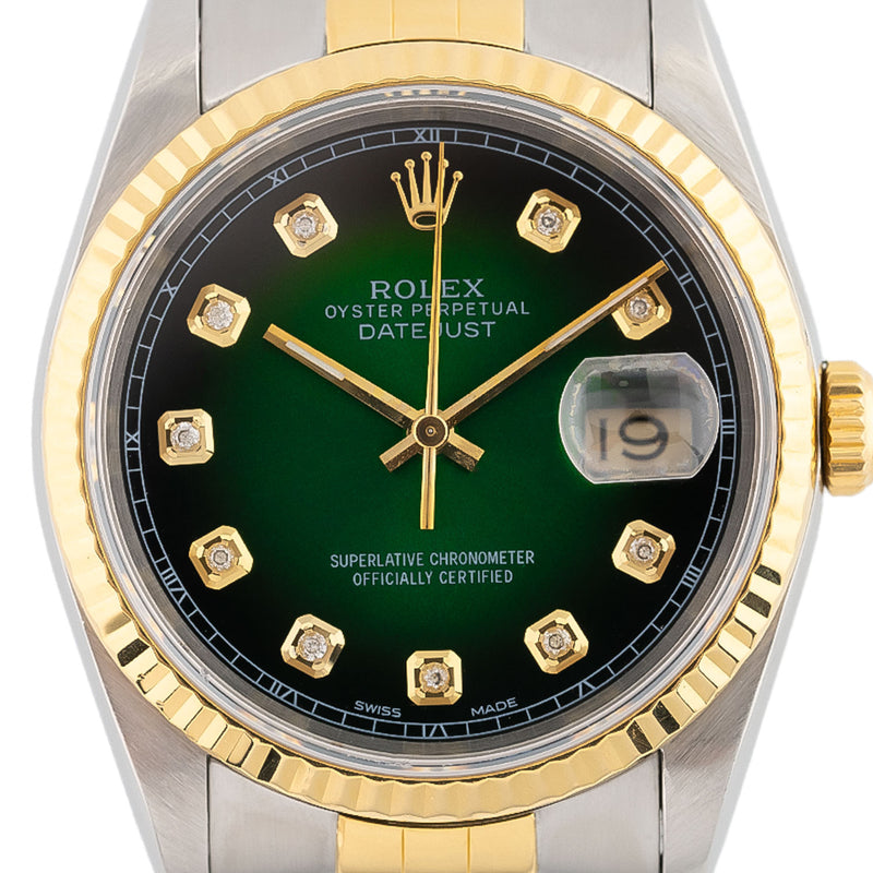 Datejust 36mm Green Diamond Dial 1988 - 16233