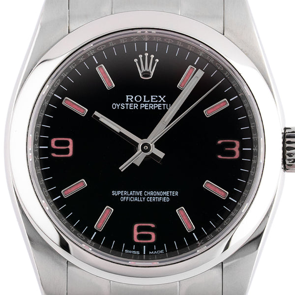 Oyster Perpetual 36 Black Dial Pink Indices 2014 - 116000