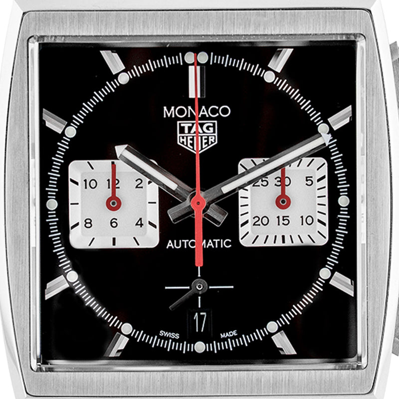 Monaco Stainless Steel Black Dial 39mm Automatic - CBL2113