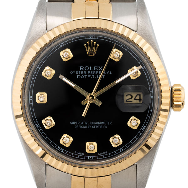 Datejust 36mm Black Diamond Dial 1979 - 16013