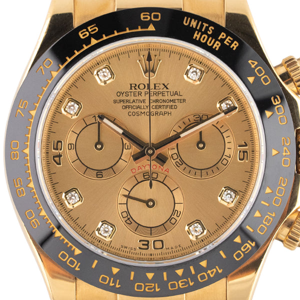 Daytona Oysterflex Golden Diamond Dial 2019 - 116518LN