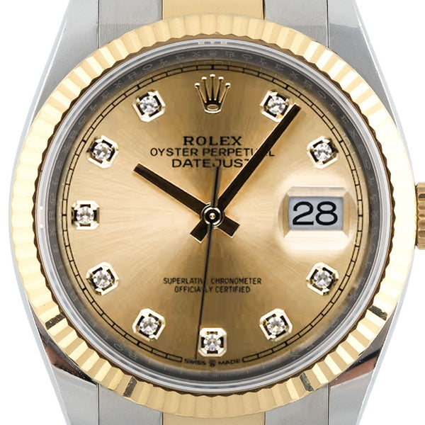 Datejust 36mm Golden Diamond Dial 2019 Oyster- 126233