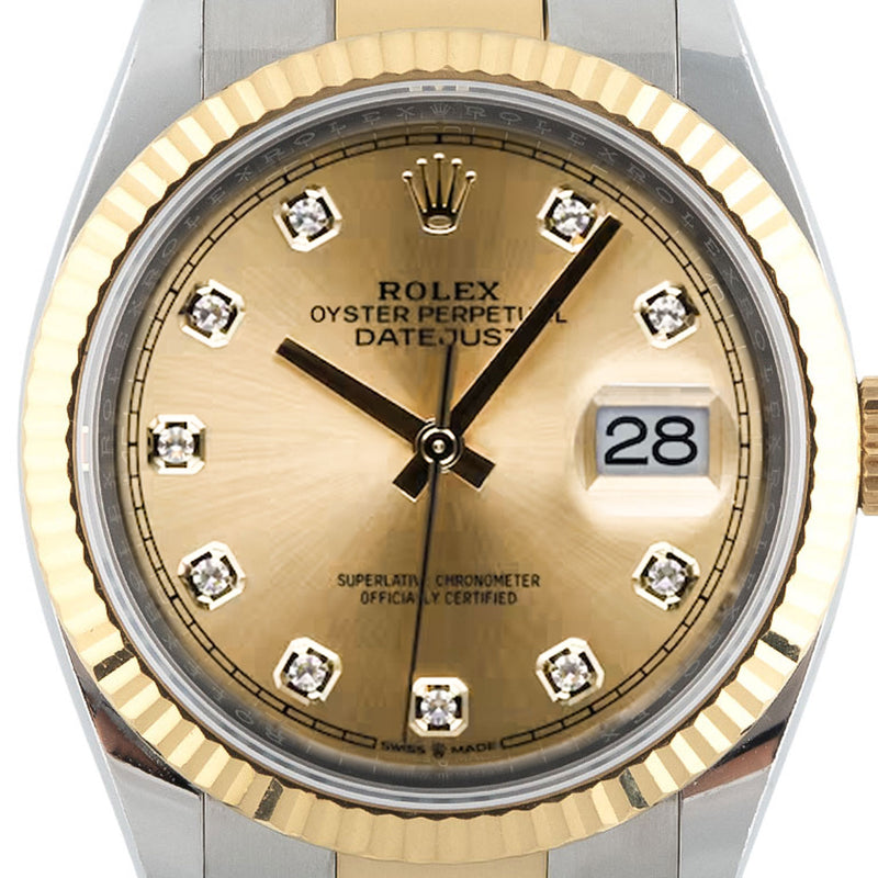Datejust 36mm Golden Diamond Dial 2019 Oyster- 126233