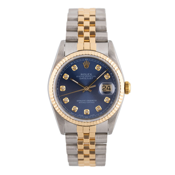Datejust 36mm Blue Diamond Dial 1983 - 16013