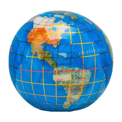 Gemstone globe paperweight