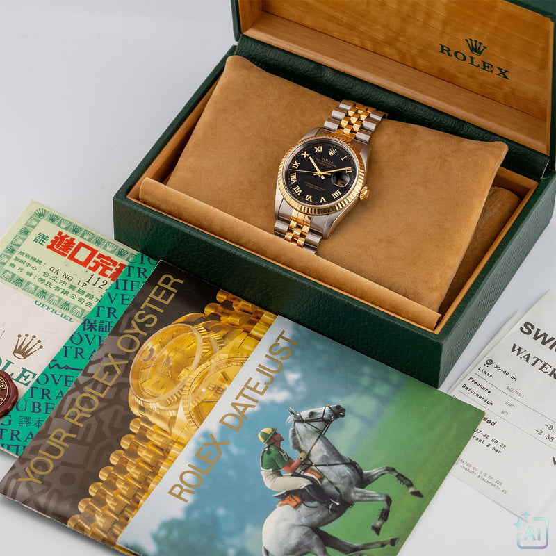 Datejust 36mm Black Roman Dial - 16233
