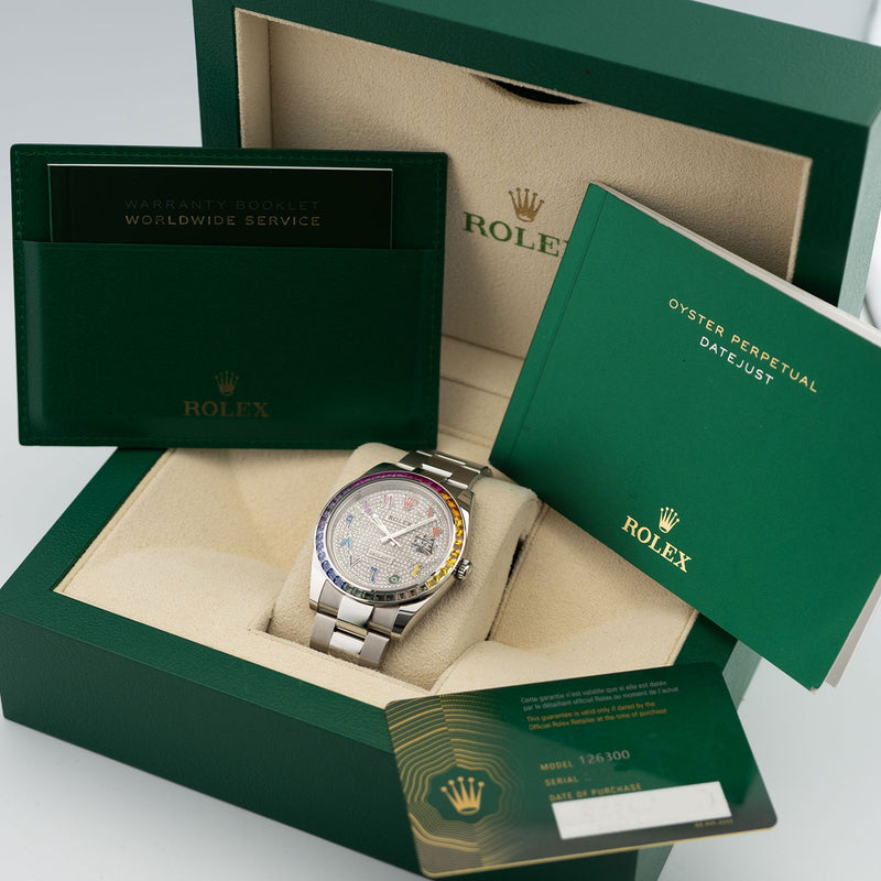 Datejust 41mm Rainbow Bezel 2025 Oyster - 126300