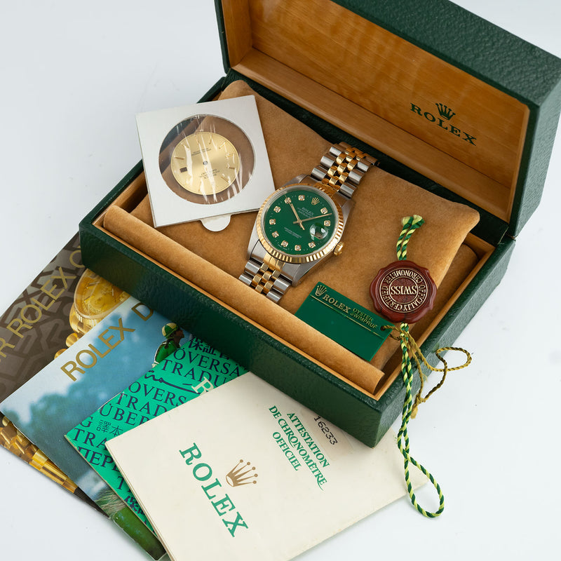 Datejust 36mm Green Diamond Dial 1991 - 16233