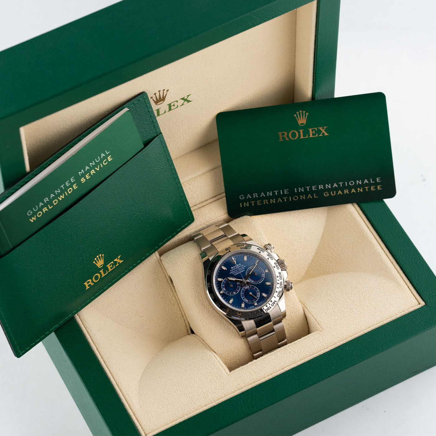 Daytona White Gold Blue Dial 2021 - 116509 – Marc Gebauer