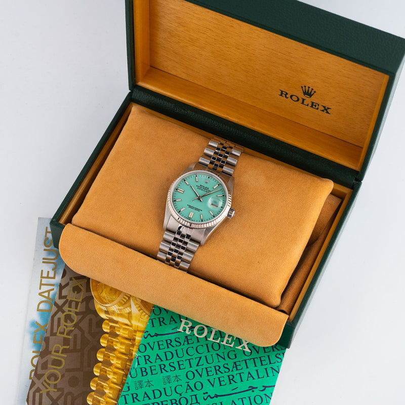 Datejust 36mm Turquoise Dial 1990 - 16234