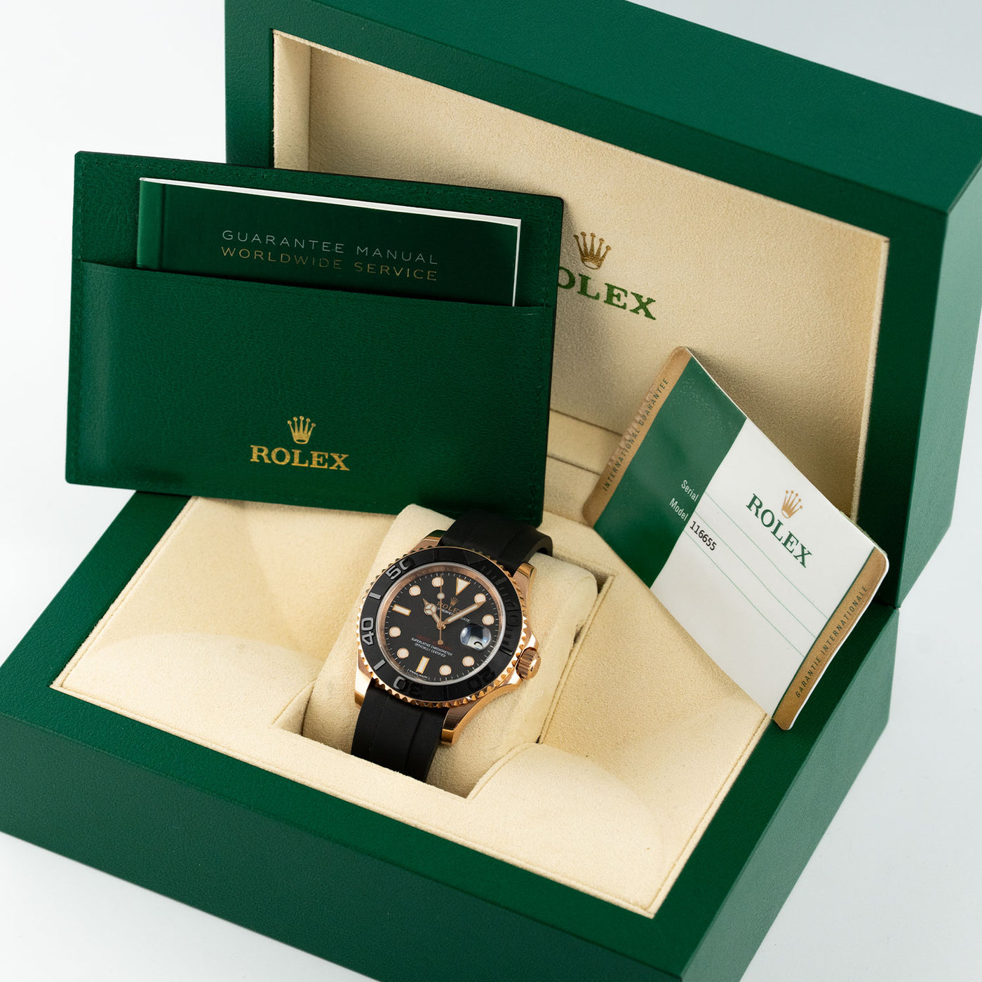 Yacht-Master 40 Everose Black Dial Oysterflex 2017 116655 – Marc