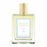 Acqua Alpes 2221 Eau de Parfum – champagnerfarbener Glasflakon mit Goldverschluss, Kopfnote Pfirsich und Orange