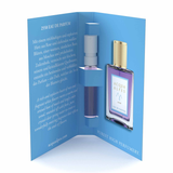 Acqua Alpes 2558 Eau de Parfum – aufgeklappte Geschenkbox mit Flakon und Probenzerstäuber