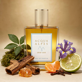 Acqua Alpes Oud 3333 Eau de Parfum – Flakon mit Zimtstangen, Zitrusfrüchten und Iris-Blüten