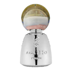 Agatho Portamarina Parfum – Flakon mit sandfarbener Kuppel, Kopfnote Apfel und Orange