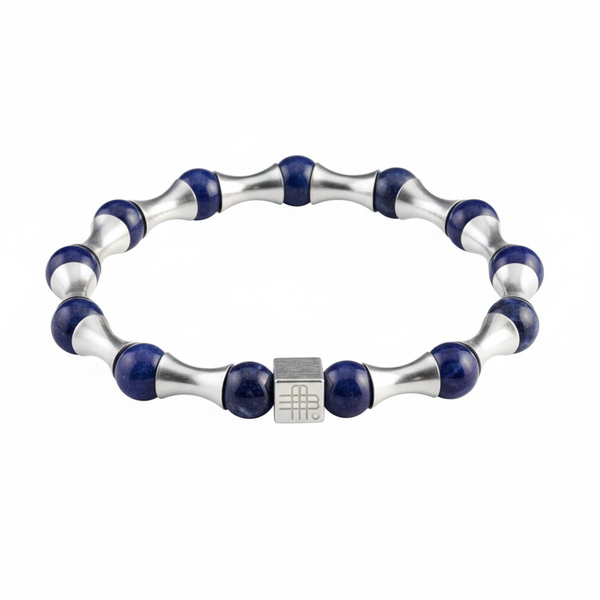 Bracelet BLUE WAVE - the GREATEST TIMEPIECE - 925 sterling silver