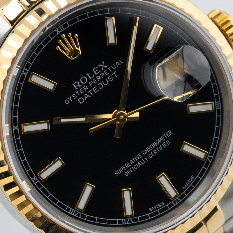 Datejust 36mm Black Dial 1985 - 16013