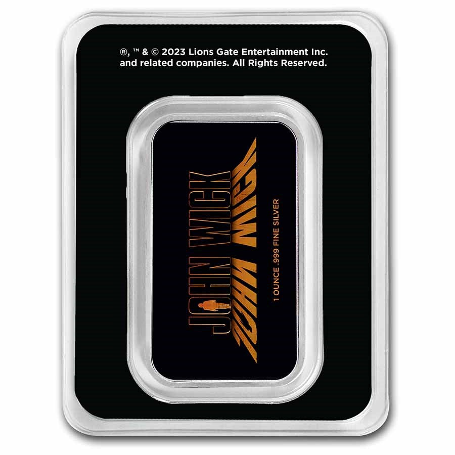 John Wick 1 oz Silver Silhouette Bar w/ TEP – Marc Gebauer