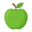 Knackiger grüner Apfel