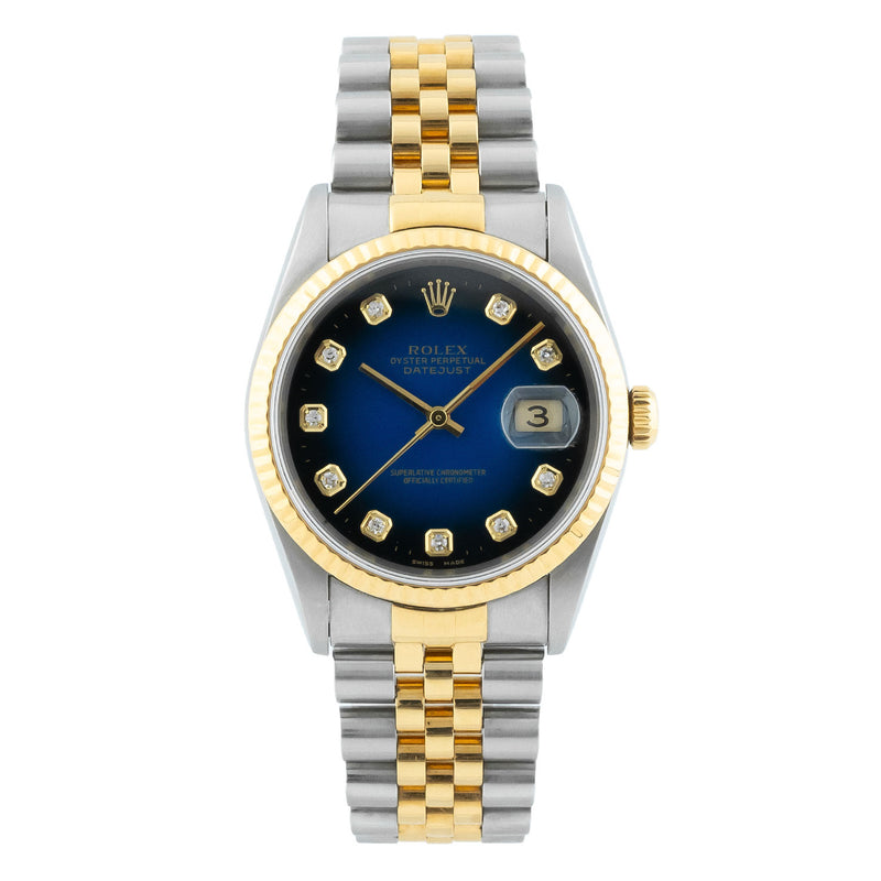 Datejust 36mm Blue Degrade Diamond Dial 1973 - 16013