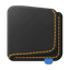 Schwarzes Wildleder