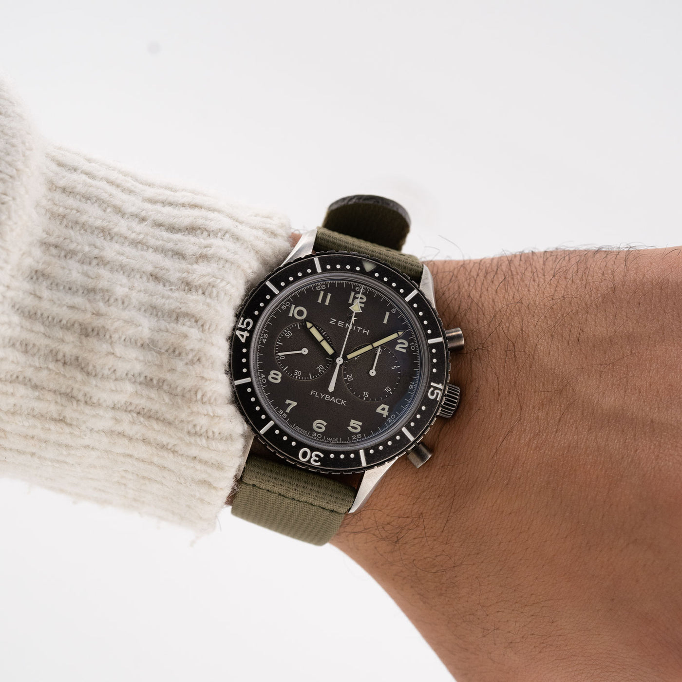 その他 pilotfly C45 Pilot Chronometro TIPO-CP2 Flyback 43mm 2025 LC100 - 11.2240.405/21.C7